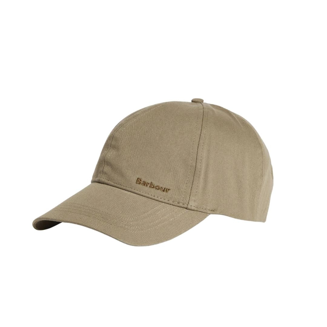 Barbour Milburn Baseball Cap in Bleached Olive