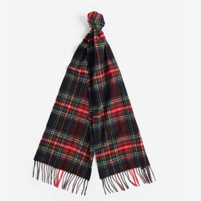Barbour New Check Tartan Scarf in Black Stewart