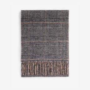 Barbour Noelle Reversible Check Scarf in Camel