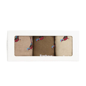 Barbour Pheasant Sock Gift Box Trench/Beech