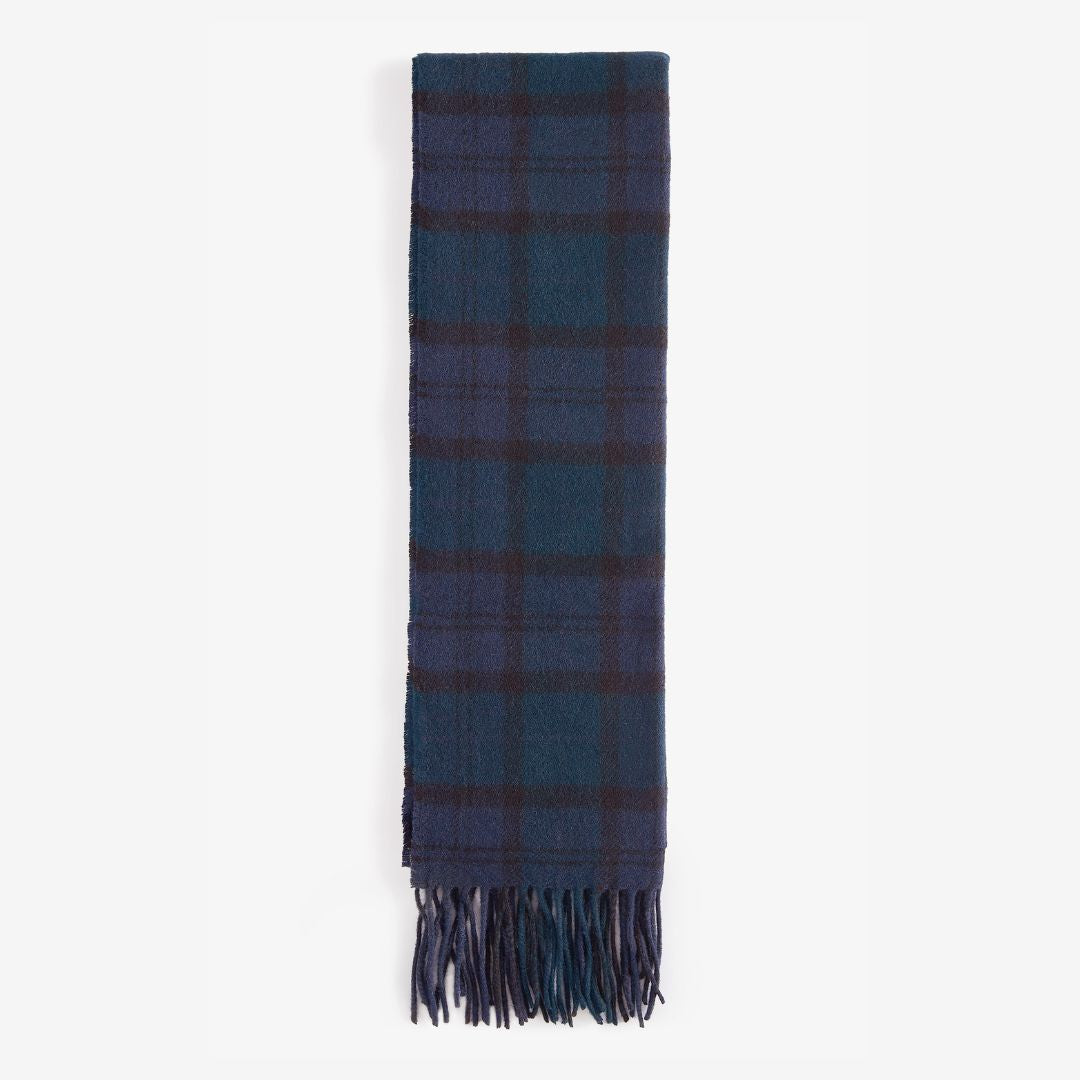 Barbour Tartan Lambswool Scarf in Black Watch