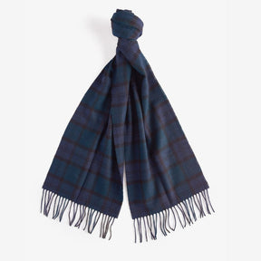 Barbour Tartan Lambswool Scarf in Black Watch