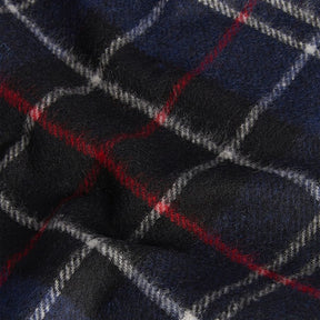 Barbour Tartan Lambswool Scarf in Navy & Red