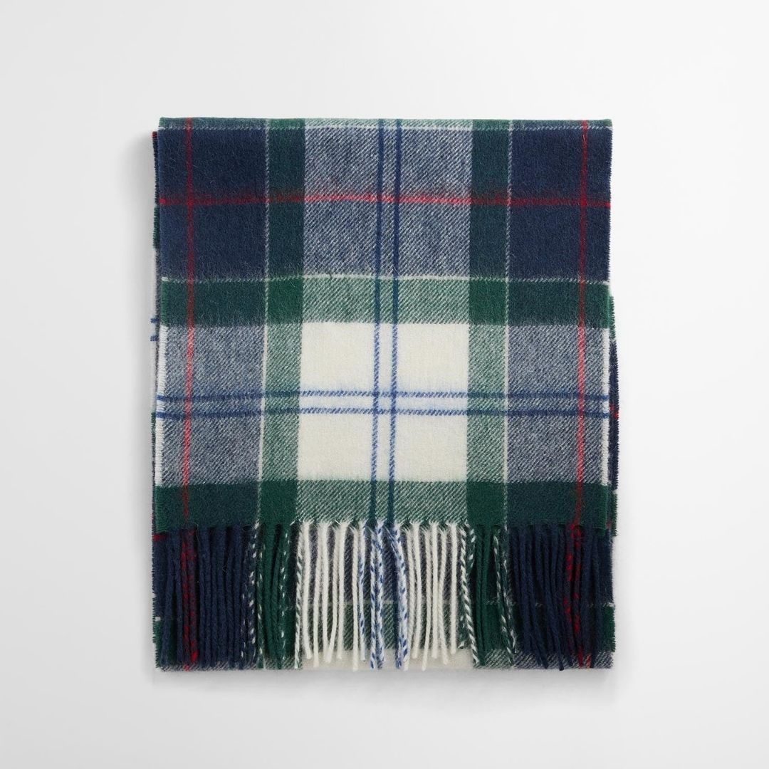 Barbour Tartan Scarf in Evergreen Tartan