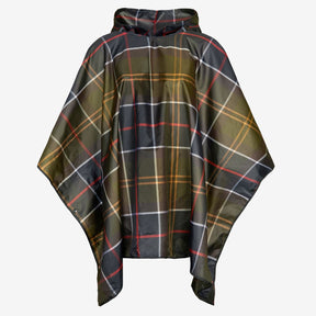 Barbour Tartan Showerproof Poncho in Classic Tartan