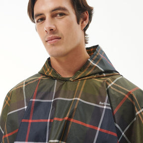 Barbour Tartan Showerproof Poncho in Classic Tartan