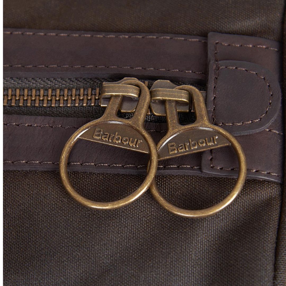 Barbour Wax Holdall Travel Bag in Olive