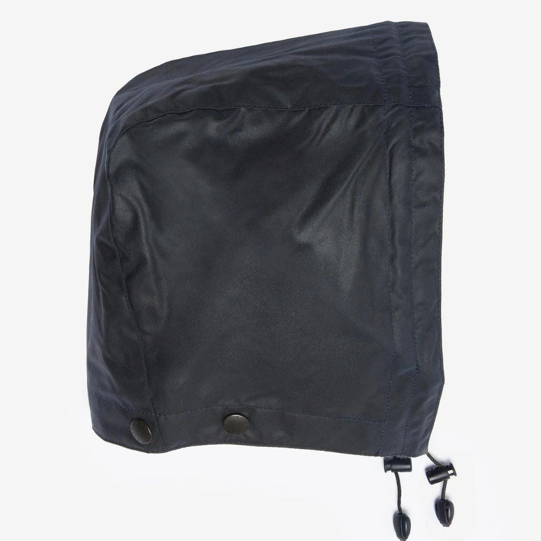 Barbour Waxed Cotton Hood in Classic Navy