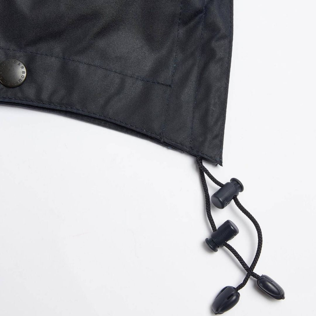 Barbour Waxed Cotton Hood in Classic Navy