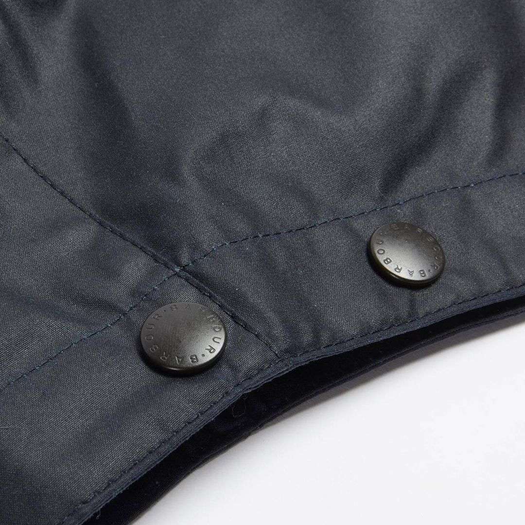 Barbour Waxed Cotton Hood in Classic Navy