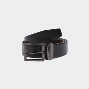 Barbour Westdale Reversable Leather Belt in Black