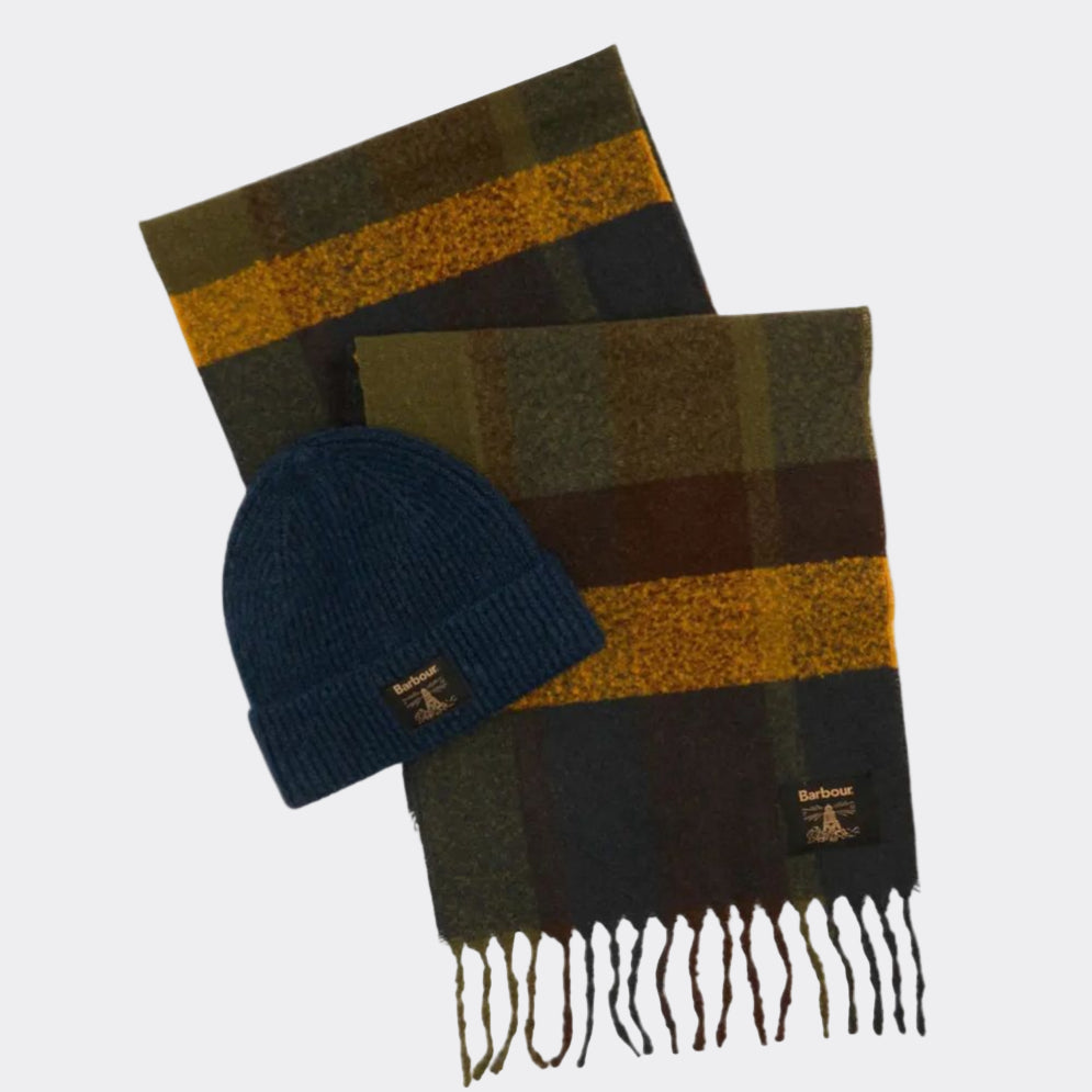 Barbour Westerdale Beanie and Scarf Gift Set Classic