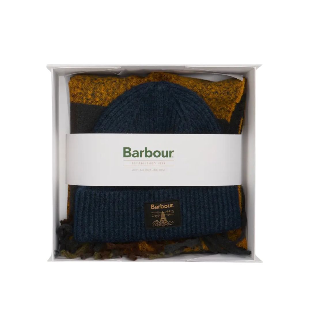 Barbour Westerdale Beanie and Scarf Gift Set Classic