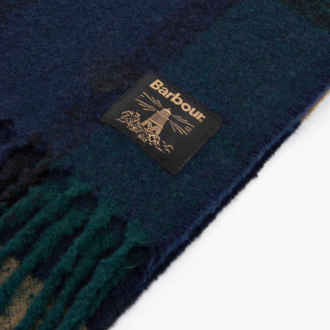 Barbour Westerdale Scarf in Green Loch