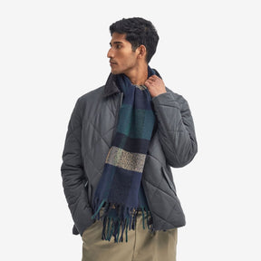 Barbour Westerdale Scarf in Green Loch