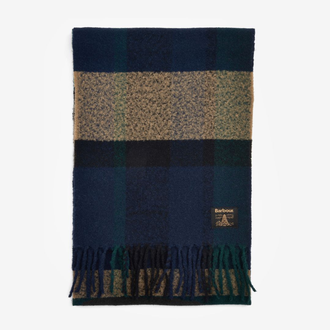 Barbour Westerdale Scarf in Green Loch