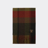Barbour Westerdale Scarf in Olive & Fired Brick