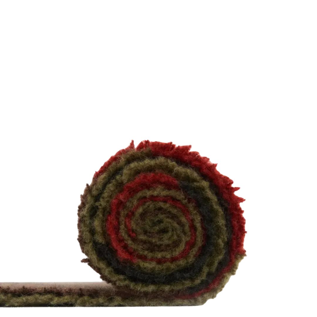Barbour Westerdale Scarf in Olive & Fired Brick