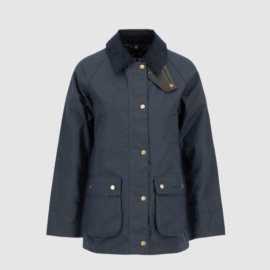 Barbour Women's Acorn Waxed Jacket in Navy