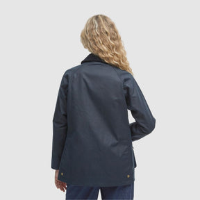 Barbour Women's Acorn Waxed Jacket in Navy