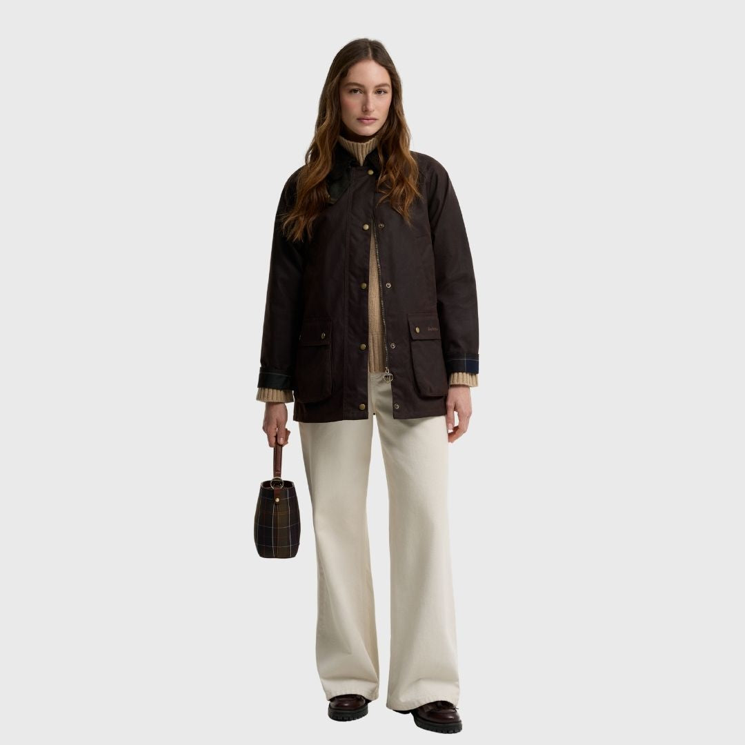 Barbour Women's Acorn Waxed Jacket in Rustic/Classic
