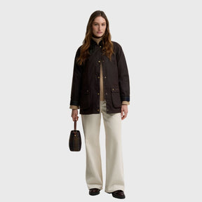 Barbour Women's Acorn Waxed Jacket in Rustic/Classic