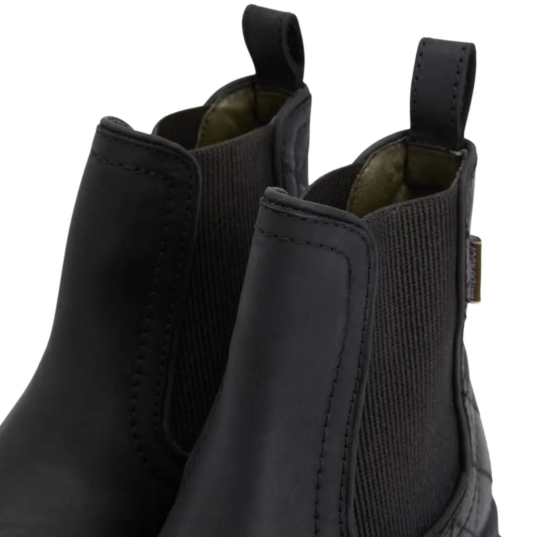 Barbour Women's Amble Chelsea Boots in Black Nubuck
