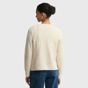 Barbour Women's Ashdown Knit Jumper in Ecru