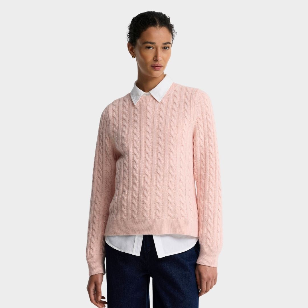 Barbour Women's Ashdown Knit Jumper in Pink Blush