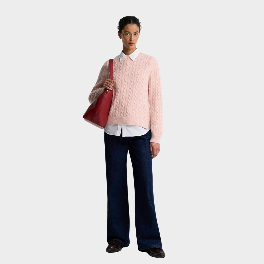 Barbour Women's Ashdown Knit Jumper in Pink Blush