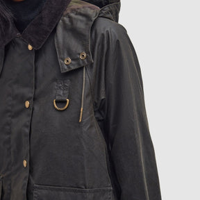 Barbour Women's Avon Waxed Jacket in Olive/Classic
