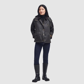 Barbour Women's Avon Waxed Jacket in Olive/Classic