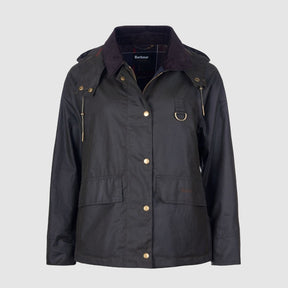 Barbour Women's Avon Waxed Jacket in Olive/Classic