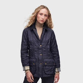 Barbour Women's Beadnell Polarquilt Jacket in Navy
