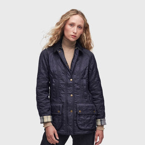 Barbour Women's Beadnell Polarquilt Jacket in Navy