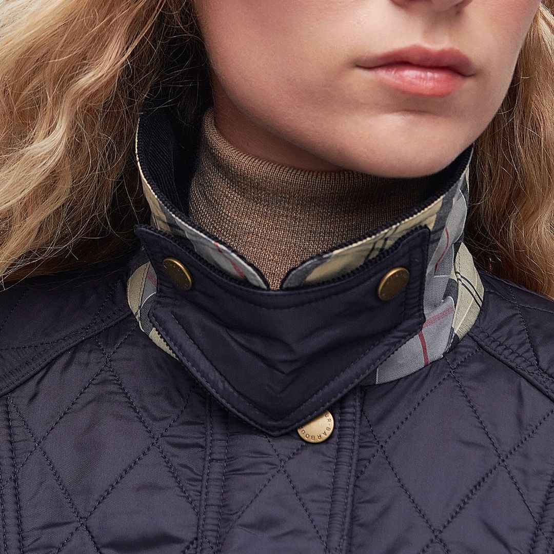 Barbour Women's Beadnell Polarquilt Jacket in Navy