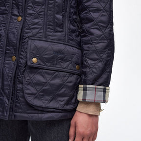 Barbour Women's Beadnell Polarquilt Jacket in Navy