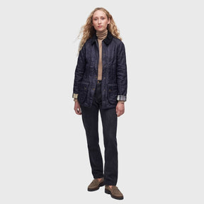 Barbour Women's Beadnell Polarquilt Jacket in Navy