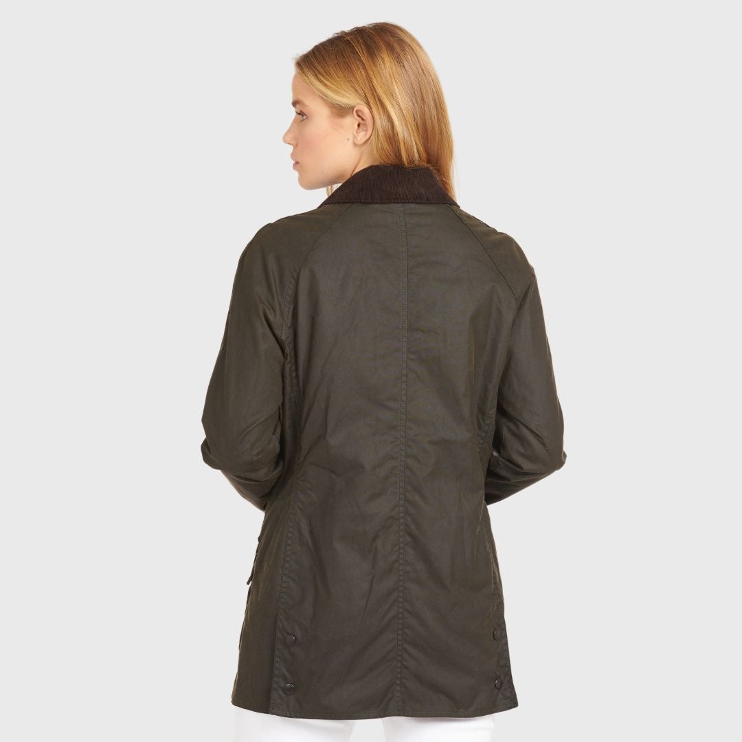 Barbour Women's Beadnell Waxed Jacket in Olive