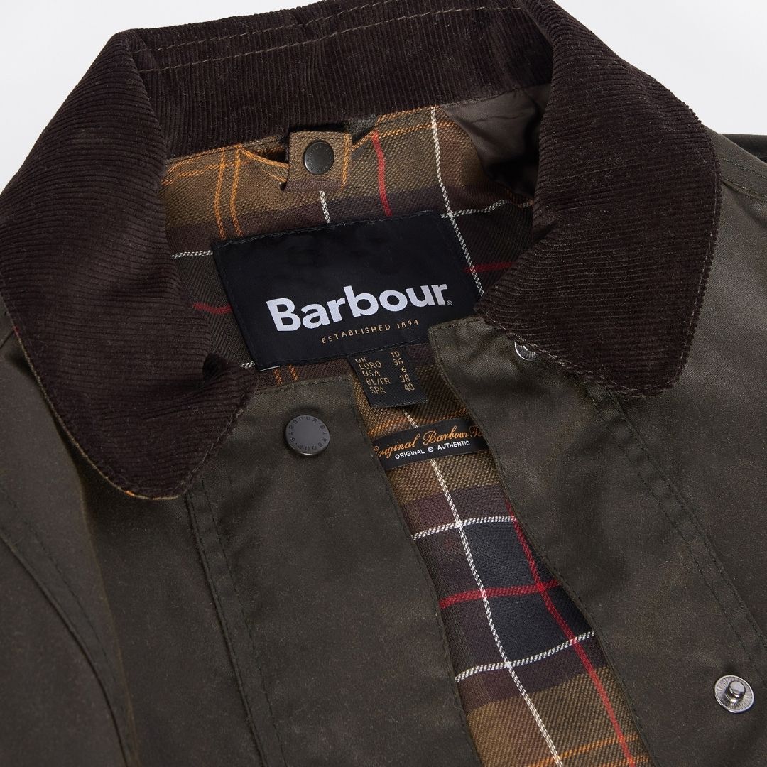 Barbour Women's Beadnell Waxed Jacket in Olive