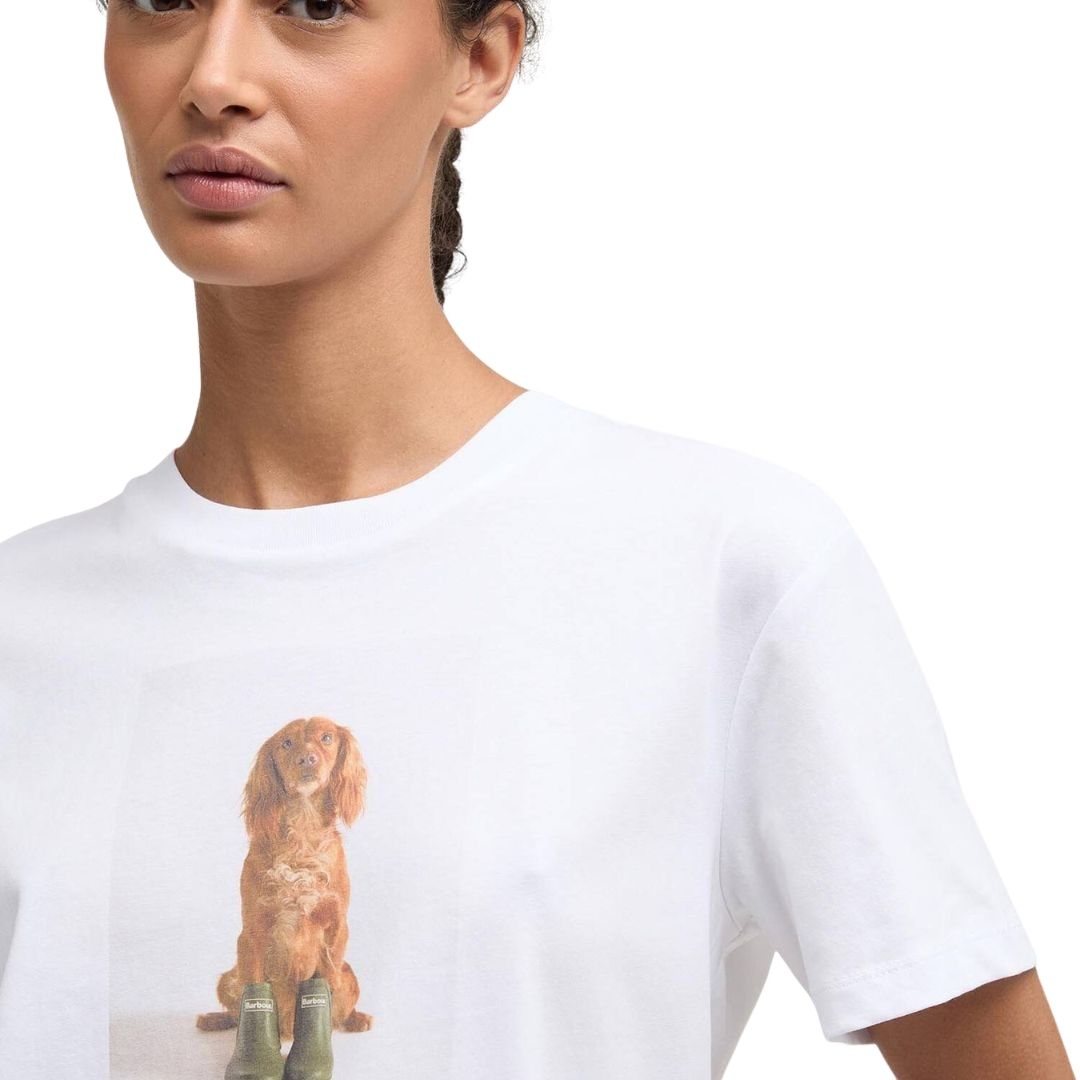 Barbour Women's Bedale Graphic T-shirt in White