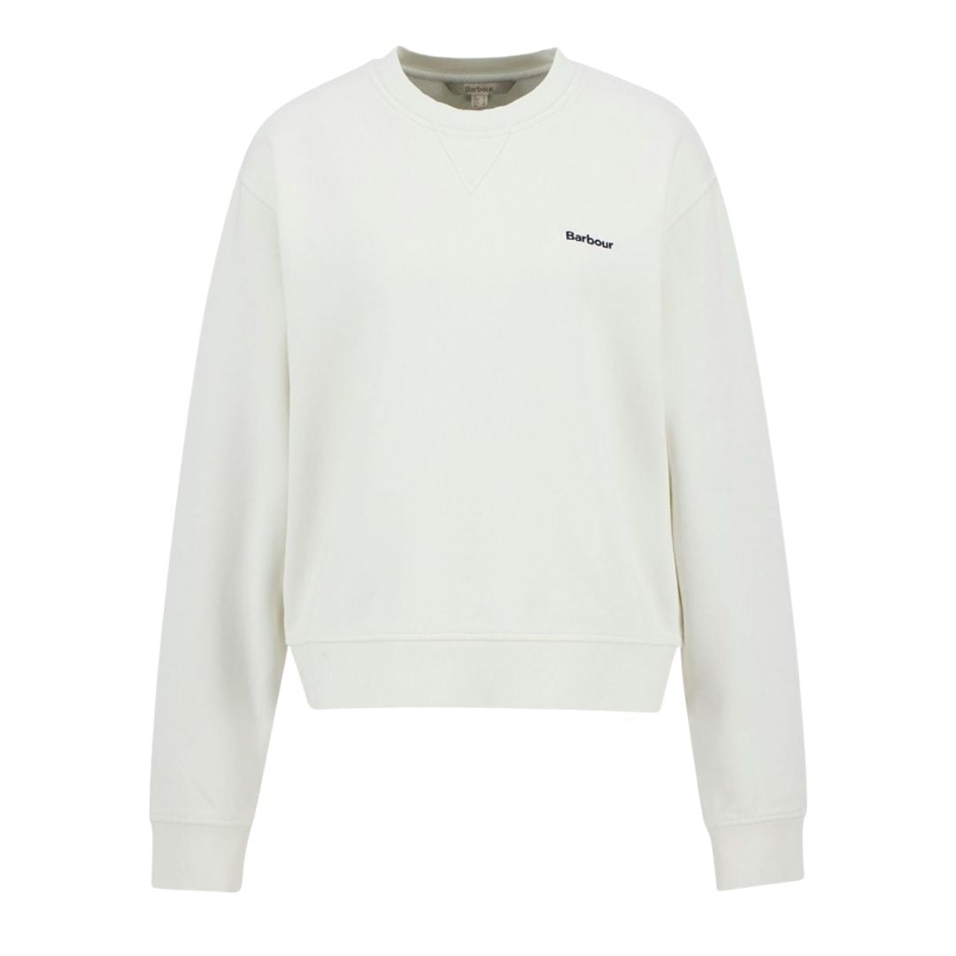 Barbour Women's Bede Crew Jumper in Cloud