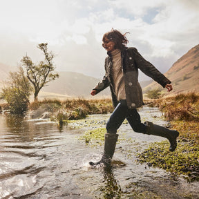 Barbour Women's Bede Wellington Boots in Olive