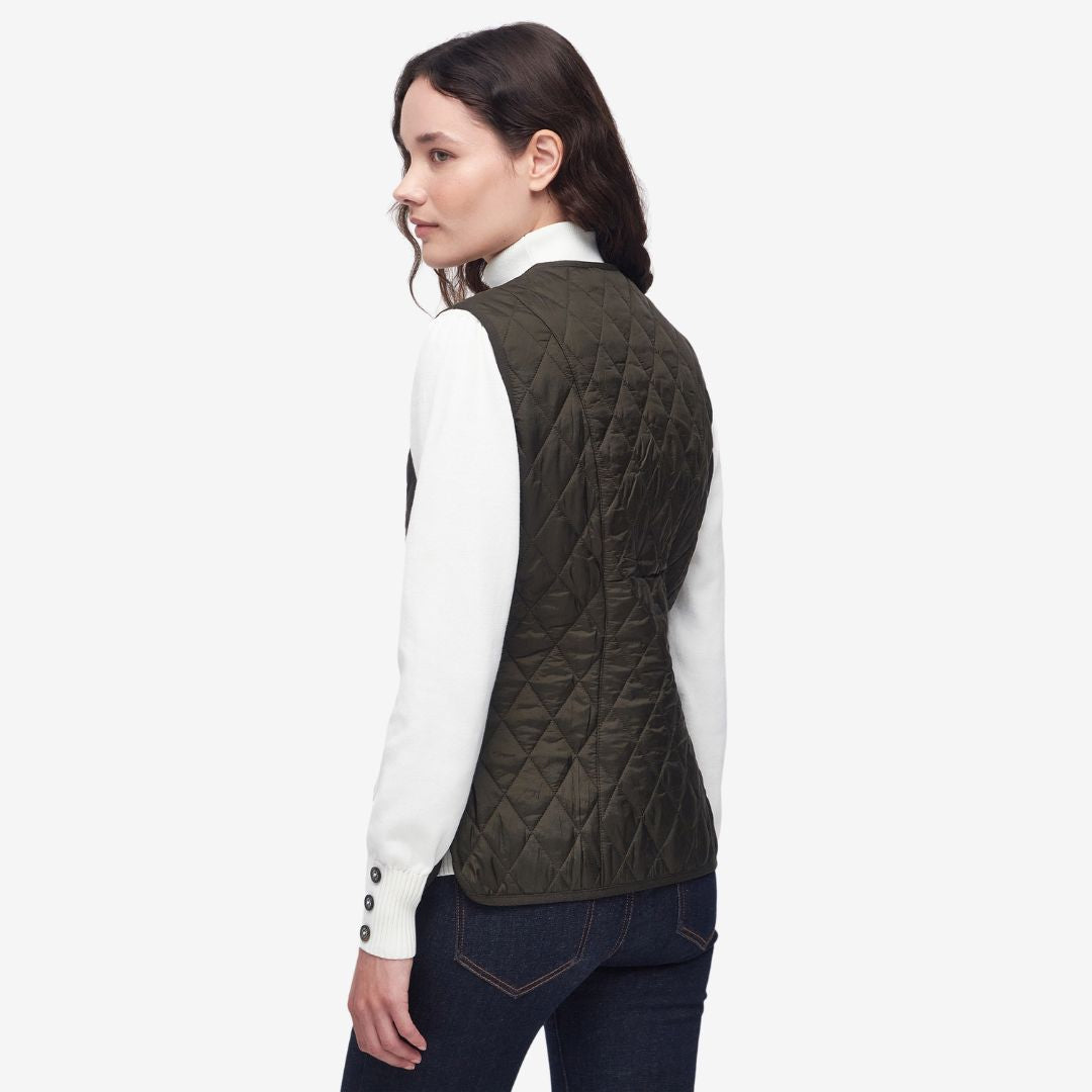 Barbour Women's Betty Interactive Liner in Dark Olive