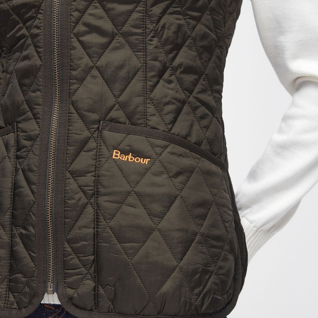 Barbour Women s Betty Interactive Liner in Dark Olive