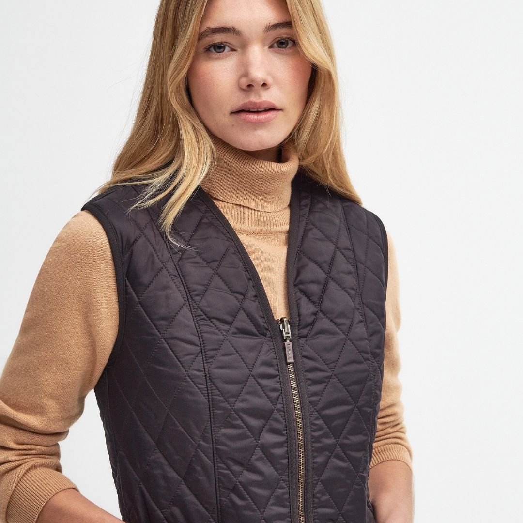 Barbour Women's Betty Liner Fleece in Brown