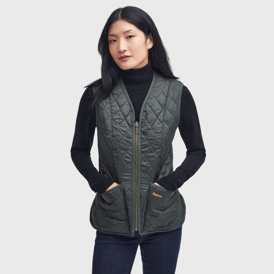 Barbour Women's Betty Liner Fleece in Dark Olive