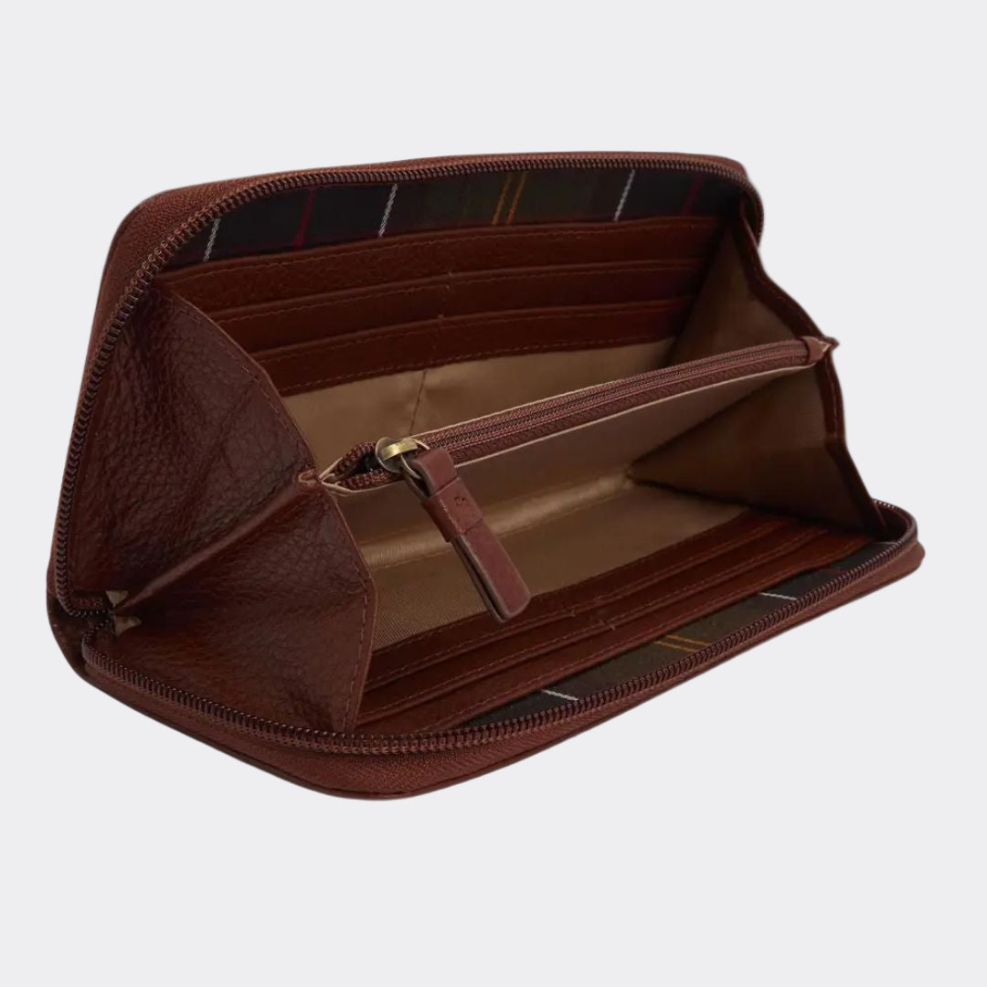 Barbour Women's Birch Leather Matinee Purse in Brown