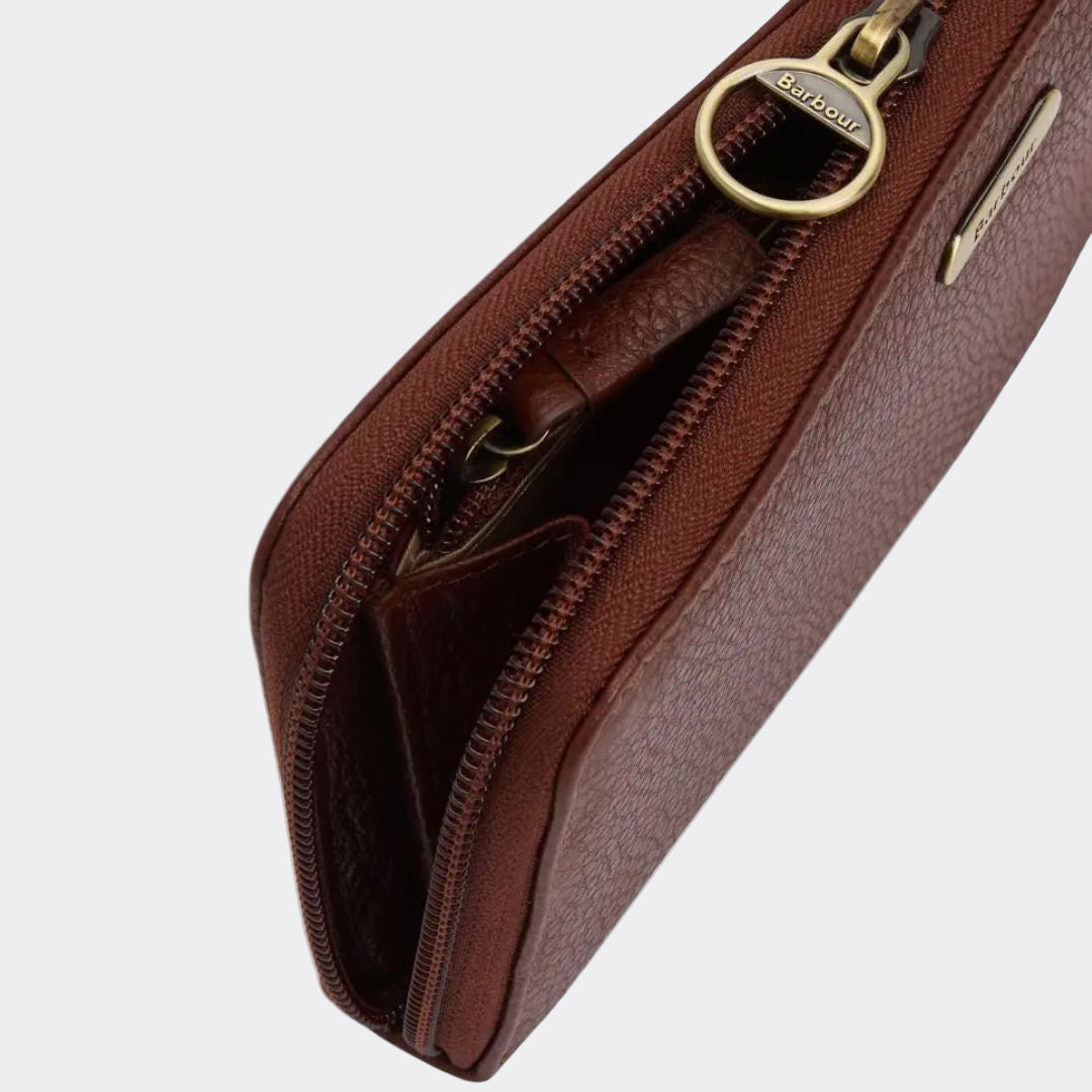 Barbour Women's Birch Leather Matinee Purse in Brown