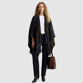 Barbour Women's Blair Tartan Serape in Shadow Tartan